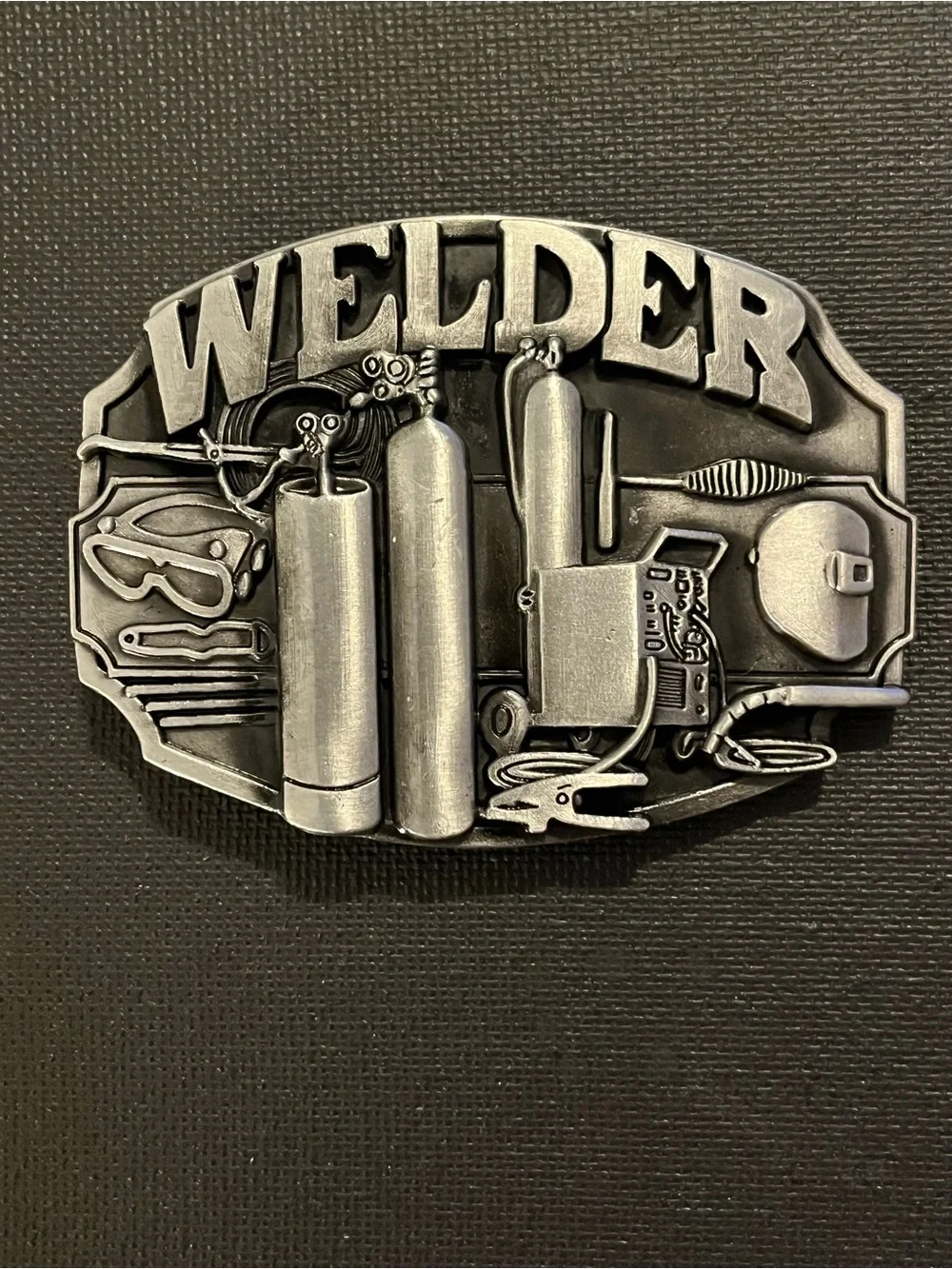 Welder Tool Belt Buckle - Silver Finish